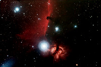 The Horsehead (Bernard 33) and Flame Nebula (NGC 2024)